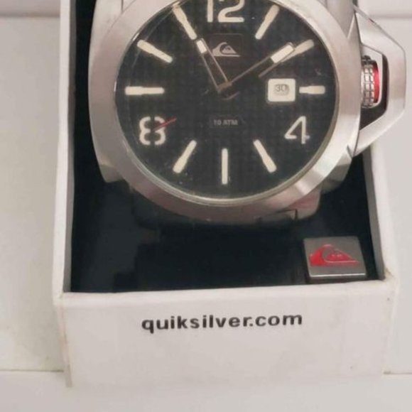 Quicksilver LANAI watch montre in the box / solid stainless steel 10 atm 100 met - Picture 3 of 5